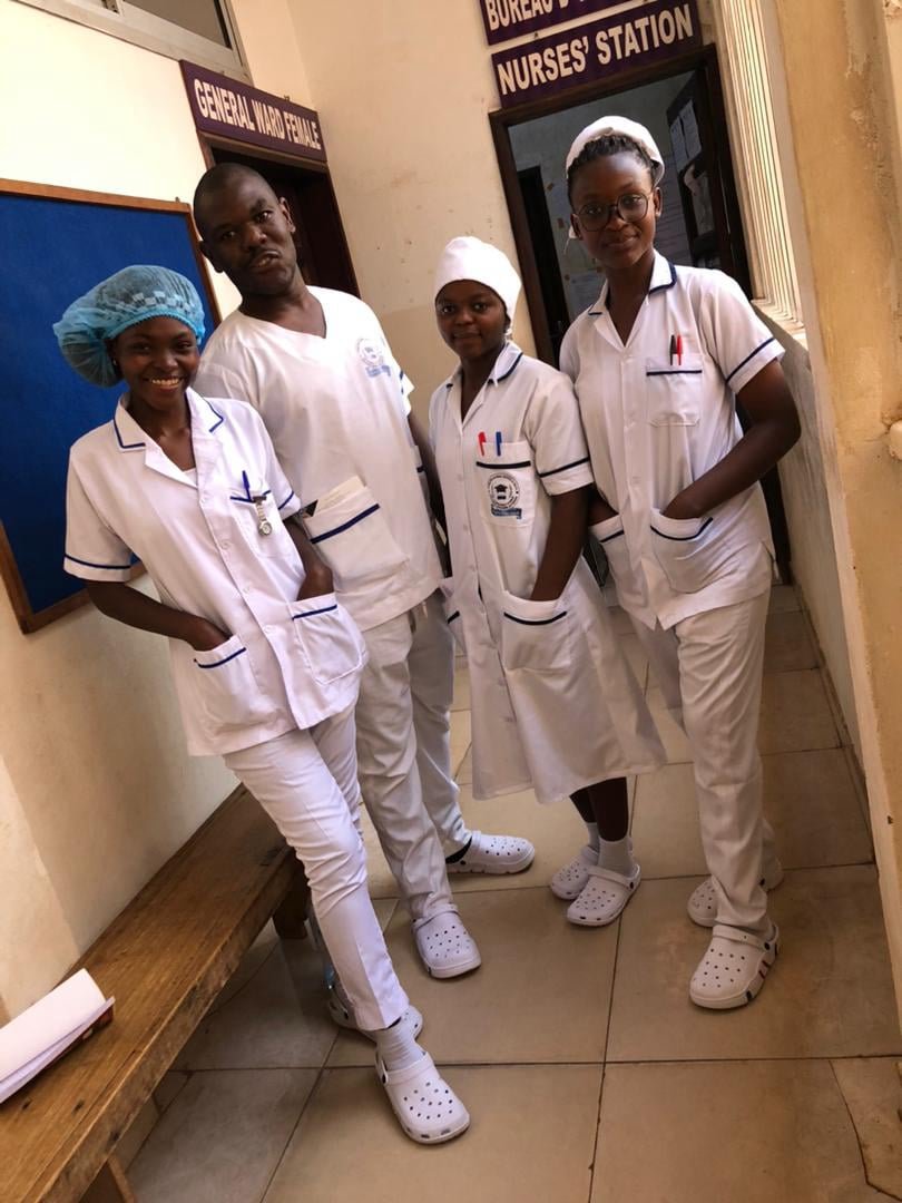 Healthcare students during clinical practical training at MEHIT University