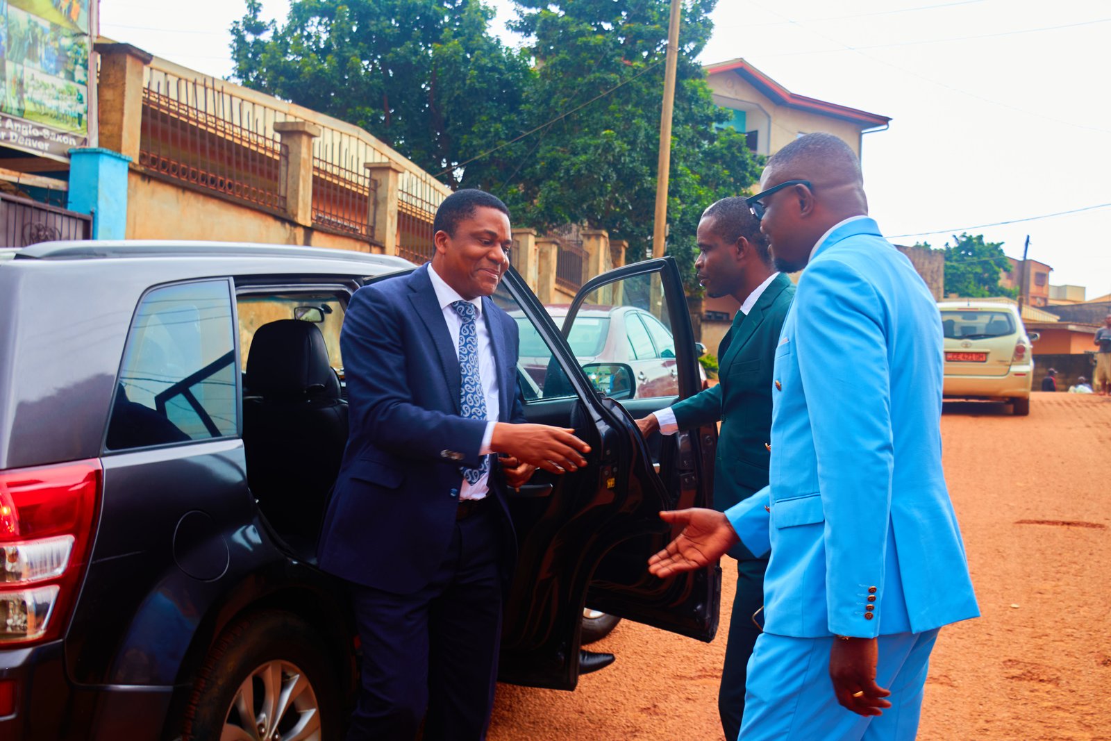 Officials from the University of Buea, Ministry of Higher Education and MEHIT University during an official academic visit